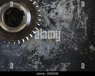 27. Oktober 2016 - Zahnräder Nahaufnahme auf Rustick Hintergrund (Credit-Bild: © Igor Golovniov über ZUMA Draht) Stockfoto