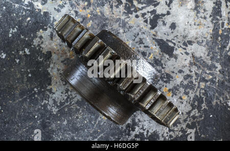 27. Oktober 2016 - Zahnräder Nahaufnahme auf Rustick Hintergrund (Credit-Bild: © Igor Golovniov über ZUMA Draht) Stockfoto