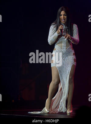 Hollywood, FL, USA. 26. Oktober 2016. Toni Braxton führt auf der Bühne im Hard Rock Live! im Seminole Hard Rock Hotel & Casino am 26. Oktober 2016 in Hollywood, Florida. © Mpi10/Medien Punch/Alamy Live-Nachrichten Stockfoto