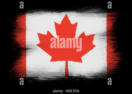 Die kanadische Flagge Stockfoto