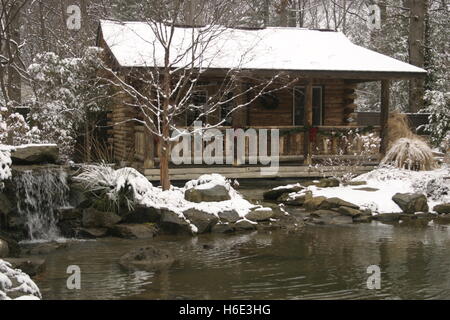 Winter im Botanischen Garten in Cleveland, Ohio, USA Stockfoto