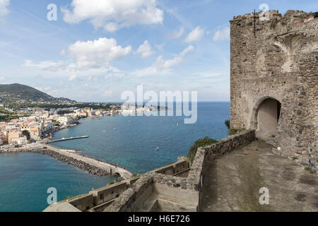 Blick vom Castello Aragonese, Ischia, Italien Stockfoto