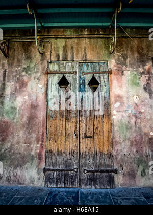 Holztüren im französischen Viertel New Orleans LA Stockfoto