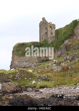 Außenseite des Gylen Castle ruins Insel Kerrera Schottland Oktober 2013 Stockfoto