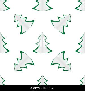 Hintergrund der grüne Weihnachtsbäume Stock Vektor