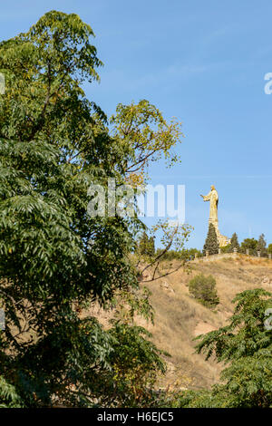 Denkmal für das Herz Jesu in Tudela Navarra, Spanien, Europa. Stockfoto