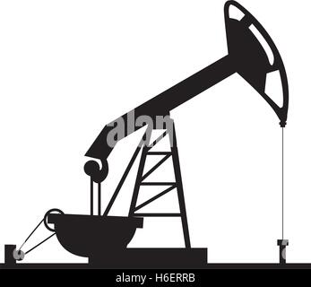 Öl-Rig Symbol Bild Vektor Illustration design Stock Vektor