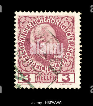Briefmarke aus Österreich mit Joseph II. Stockfoto