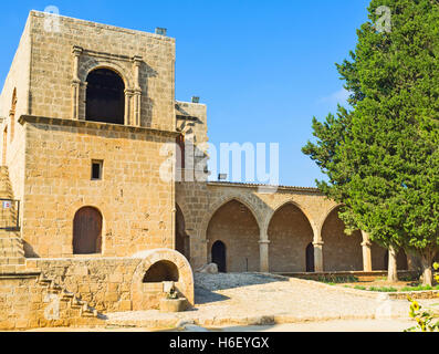 Das mittelalterliche Tor des Klosters Ayia Napa, Zypern. Stockfoto