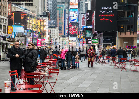 Blick auf Times Square in Manhattan, New York City Stockfoto