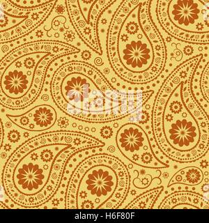 Nahtloser Paisley Hintergrund. Elegante Hand Drawn Vektormuster Stock Vektor