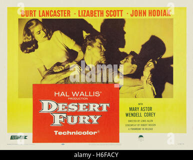 Desert Fury - Filmplakat- Stockfoto