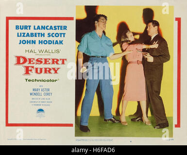 Desert Fury - Filmplakat- Stockfoto