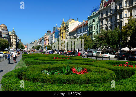 Wenzelsplatz, Altstadt, Prag, Tschechische Republik Stockfoto