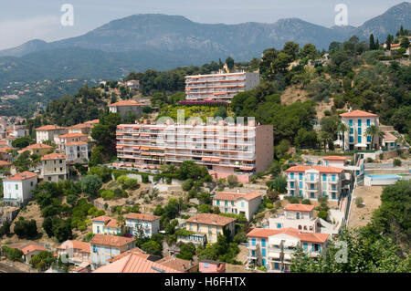 Blick auf Menton, Côte d ' Azur, Provence, Frankreich, Europa Stockfoto