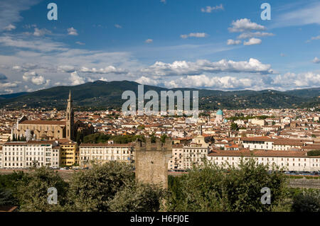 Blick vom Monte Croci auf die Stadt, Florenz, Toskana, Italien, Europa Stockfoto