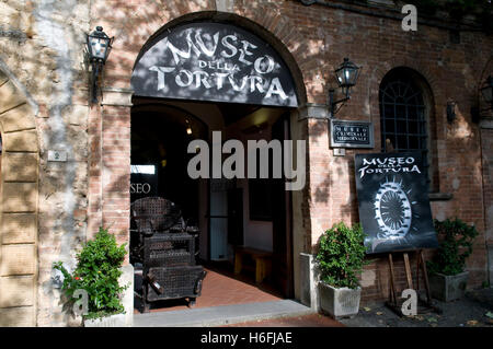 Museo della Tortura Folter Museum, Volterra, Toskana, Italien, Europa Stockfoto