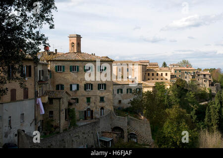 Stadt anzeigen, mittelalterliche Stadt Volterra, Toskana, Italien, Europa Stockfoto