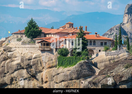 Kloster der Heiligen Dreifaltigkeit. Meteora, Griechenland Stockfoto