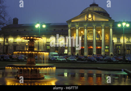 Deutschland, Hessen, Wiesbaden, die Kurklinik und das Casino. Stockfoto