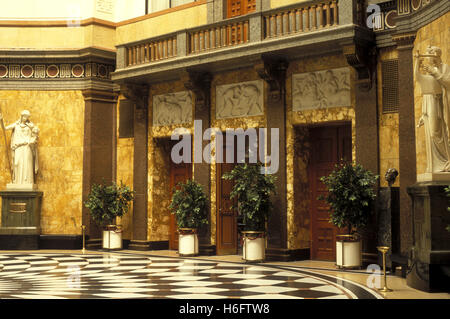 Deutschland, Hessen, Wiesbaden, die Kurklinik und das Casino, die Eingangshalle. Stockfoto