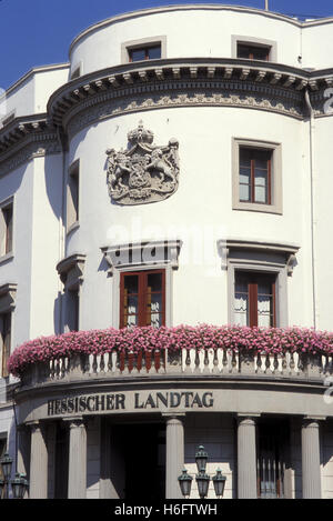 Deutschland, Hessen, Wiesbaden, Burg, Sitz des Landtages des Landes Hessen. Stockfoto