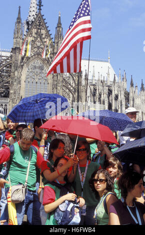 Deutschland, Köln, World Youth Day 2005. Stockfoto