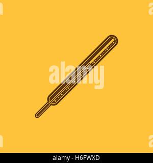 Medizinische Thermometer-Symbol. Thermometer-Symbol. Flache Vektor-illustration Stock Vektor
