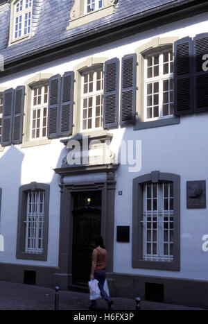 Deutschland, Trier, das Geburtshaus Karl Marx, Brueckenstreet. Stockfoto