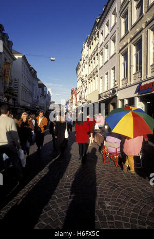 Deutschland, Trier, Simeonstreet, Fußgängerzone. Stockfoto