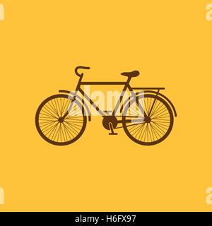 Das Fahrrad-Symbol. Fahrrad-Symbol. Flache Darstellung Stock Vektor