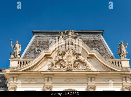 Wappen der Familie Festetics Palais Festetics in Keszthely, Plattensee Region Mitteltransdanubien, Ungarn Stockfoto