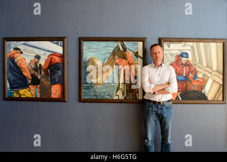 Simon Leiper geschäftsführender Direktor Shetland fangen Fischen Prozessoren in Lerwick Shetland-Inseln Schottland Stockfoto