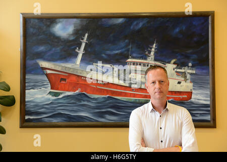 Simon Leiper geschäftsführender Direktor Shetland fangen Fischen Prozessoren in Lerwick Shetland-Inseln Schottland Stockfoto