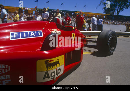 Gerhard Berger Ferrari F1 GP von Brasilien in Sao Paulo c.1989-90 Stockfoto