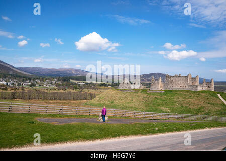 Ruthven Kaserne in der Nähe von Kingussie, Highlands, Schottland. Stockfoto