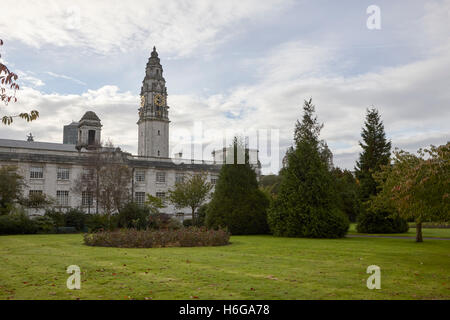 Alexandra Gärten Cathays park Cardiff Wales Großbritannien Stockfoto