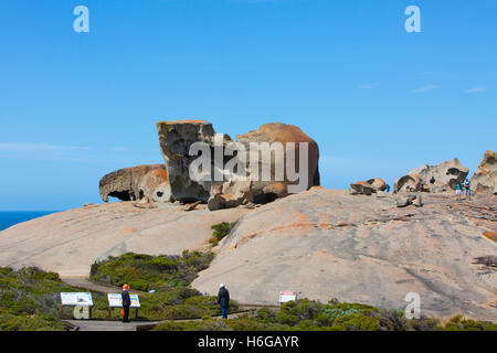 Die Remarkable rocks in Flinders Chase Nationalpark auf Kangaroo Island, South Australia Stockfoto