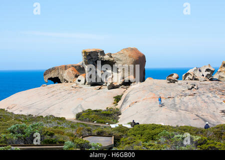 Die Remarkable rocks in Flinders Chase Nationalpark auf Kangaroo Island, South Australia Stockfoto