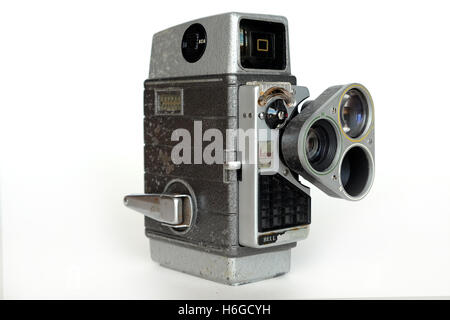 Vintage-Kamera / Bell & Howell Autoset Revolver Filmkamera Stockfoto
