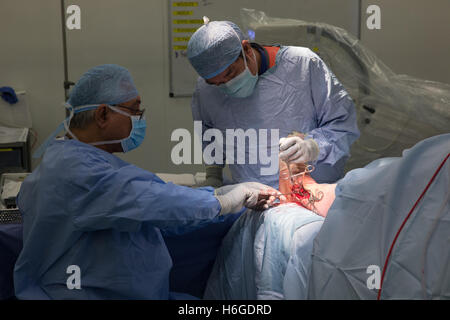 Offenen Reposition und Osteosynthese Knöchel-Sprunggelenk-Operation Stockfoto