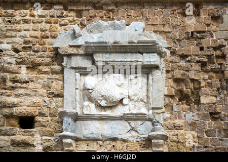 Griechenland, Kreta, Heraklion, Wappen Mit Venezianischem Löwen am Venezianischen Kastro Koules Stockfoto