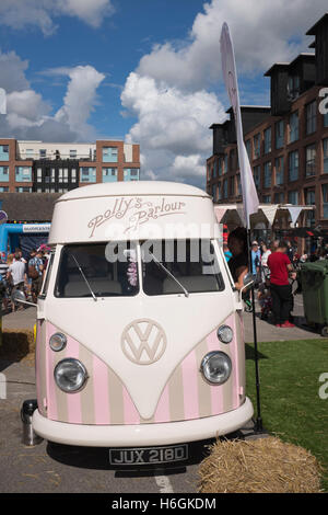 Beach Rugby-Wochenende in Gloucester Docks, Südengland Stockfoto