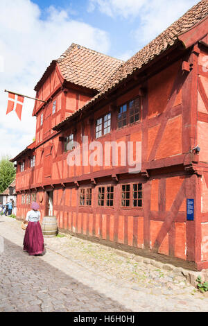 Das Zollhaus, Den Gamle von Aarhus, Dänemark Stockfoto