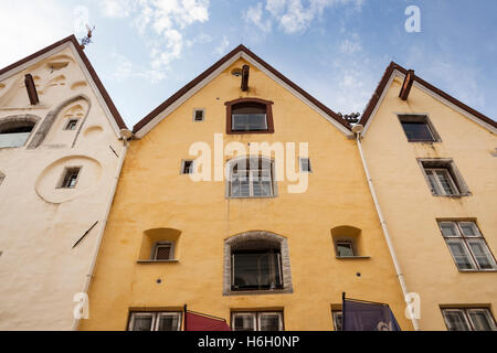 Die drei Schwestern Hotel, Pikk Street und Tolli Street, Old Town, Tallinn, Estland Stockfoto