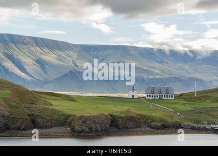 Reykjavik-Viðey Insel Frieden in Reykjavík Stockfoto