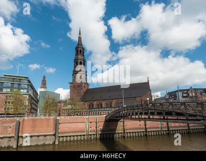 Historische Kirche der Hl. Katharina, Hamburg, Deutschland Stockfoto