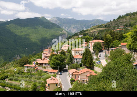 Bergdorf Triora in Argentinien Tal, Ligurien, Italien, Europa Stockfoto