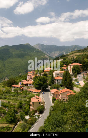 Bergdorf Triora in Argentinien Tal, Ligurien, Italien, Europa Stockfoto