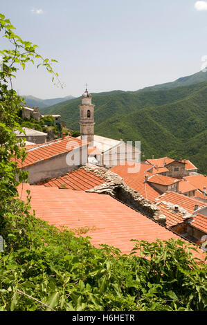 Bergdorf Triora in Argentinien Tal, Ligurien, Italien, Europa Stockfoto